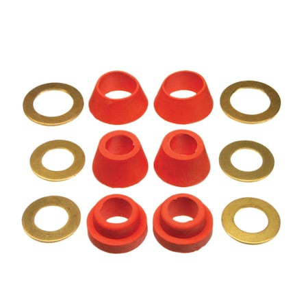 Danco Danco Rubber Cone Washer Assortment with Rings 12 pc 9D00010993